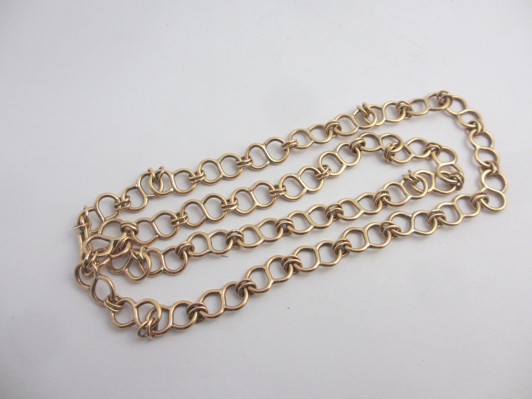 9k Gold Chain Necklace 44.0cm / 17.3" Vintage c1980