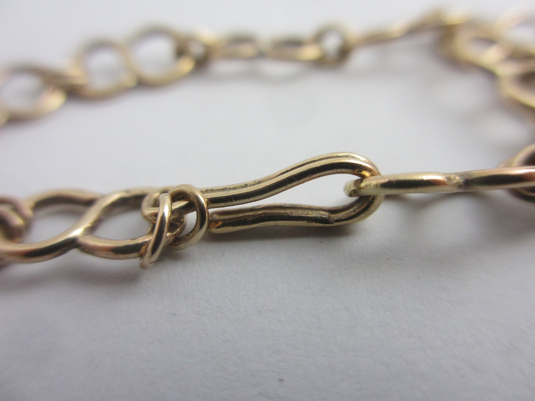 9k Gold Chain Necklace 44.0cm / 17.3" Vintage c1980