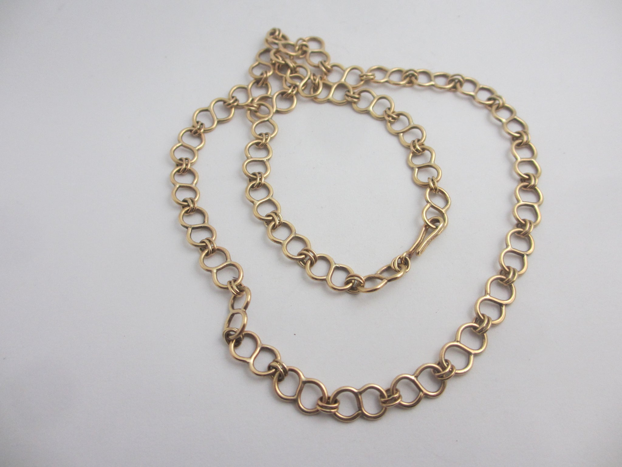 9k Gold Chain Necklace 44.0cm / 17.3" Vintage c1980
