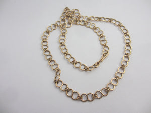 9k Gold Chain Necklace 44.0cm / 17.3" Vintage c1980