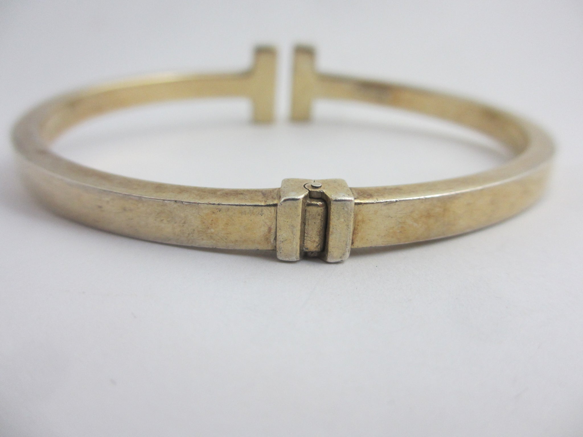 Sterling Silver Polo Mallet Bangle Bracelet by Dyadema Vintage c1980