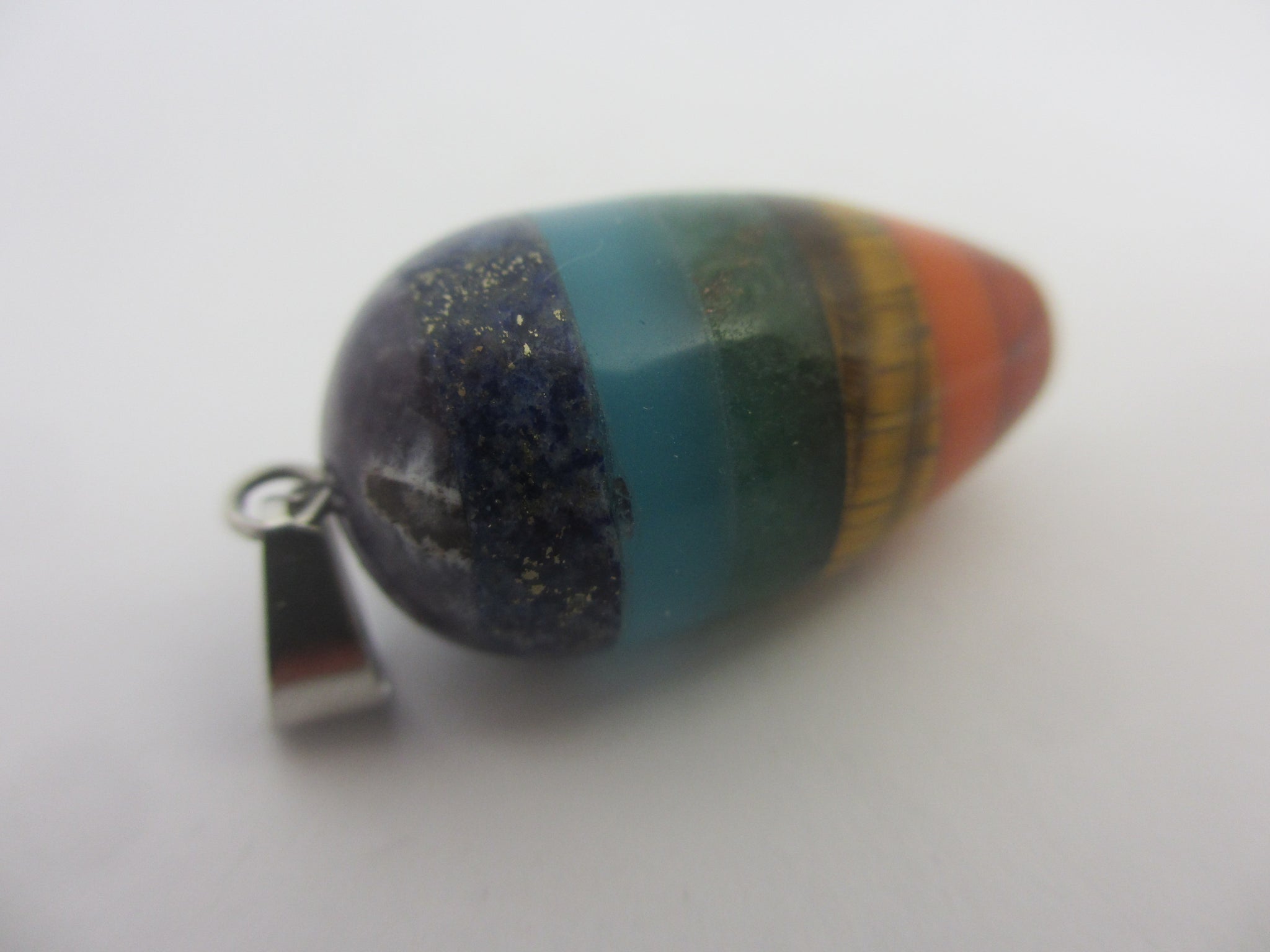 Chakra Crystal Pendant Sterling Silver Bale Vintage c1980