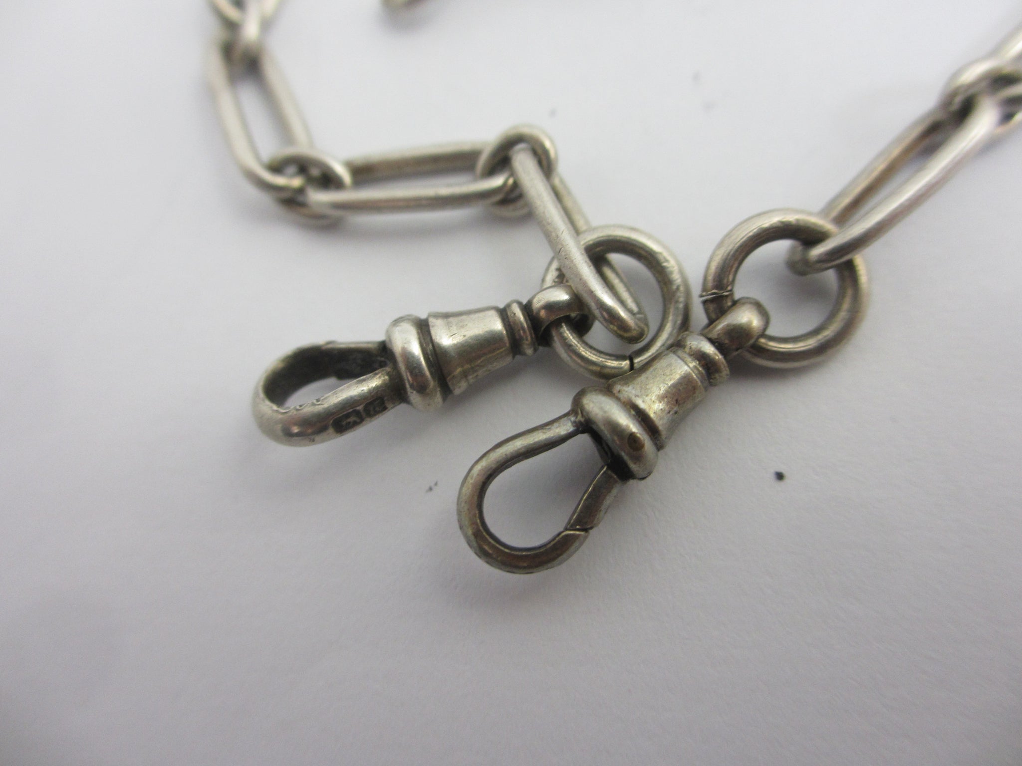 Double Albert Watch Chain Tassel Charm Vintage Art Deco c1920