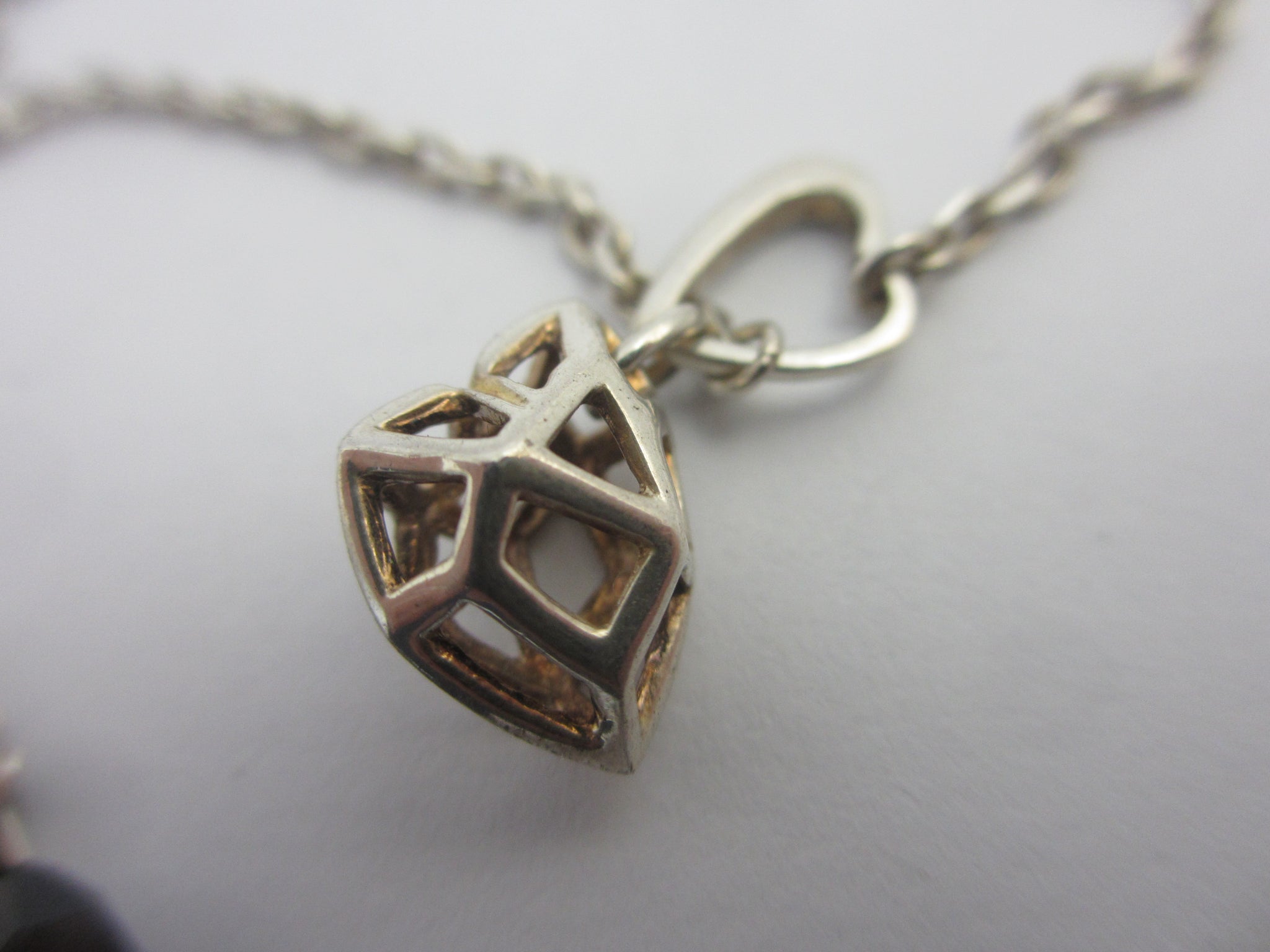 Dangling Heart Sterling Silver Pendant Necklace Links of London Vintage