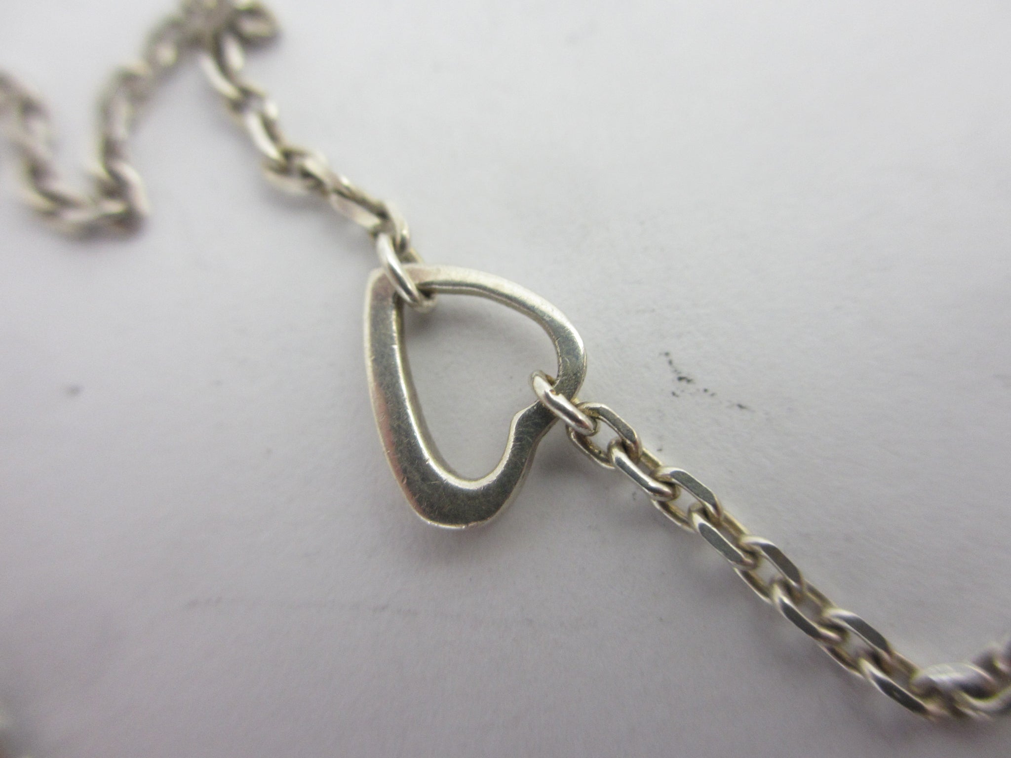 Dangling Heart Sterling Silver Pendant Necklace Links of London Vintage