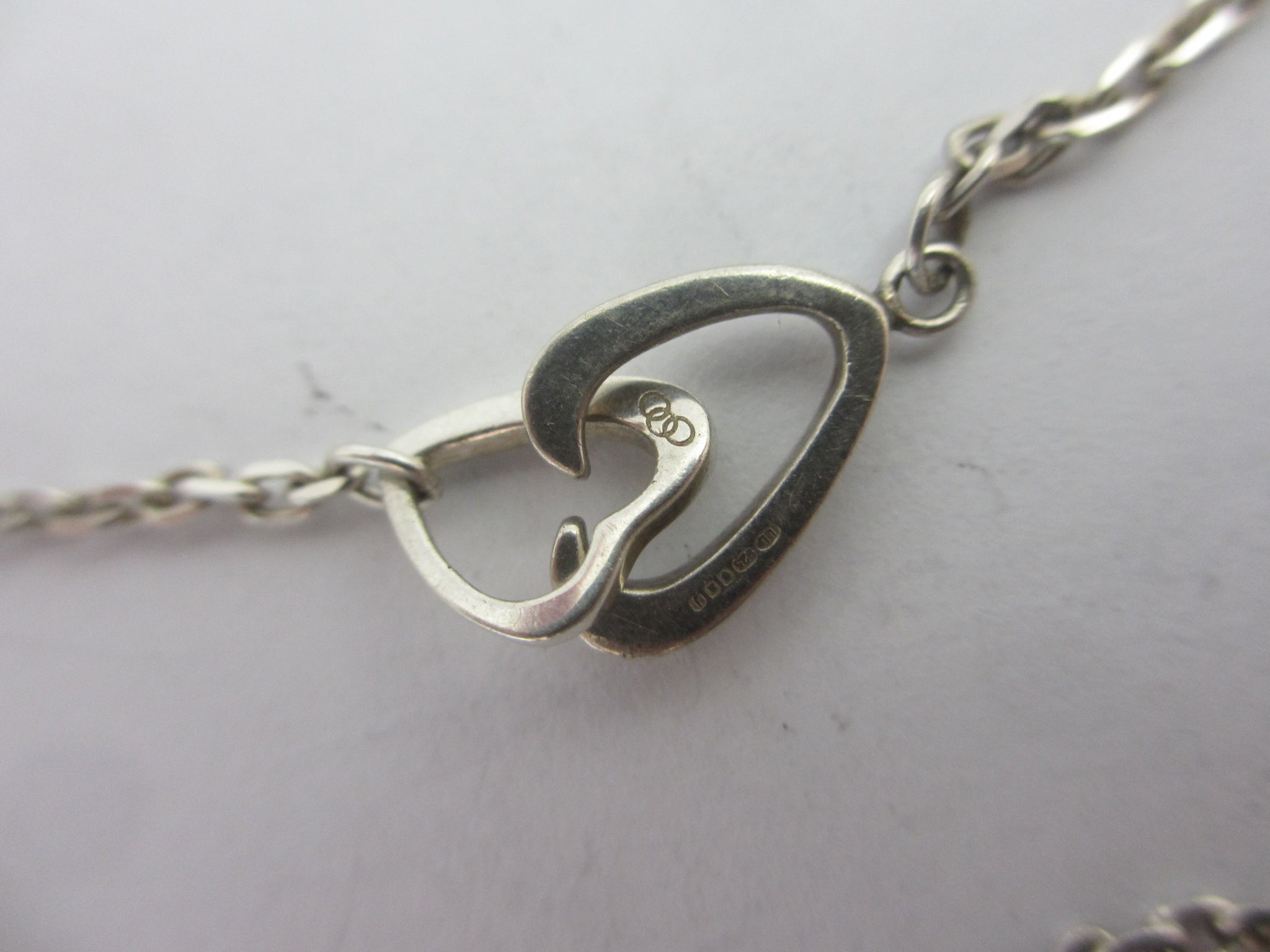 Dangling Heart Sterling Silver Pendant Necklace Links of London Vintage