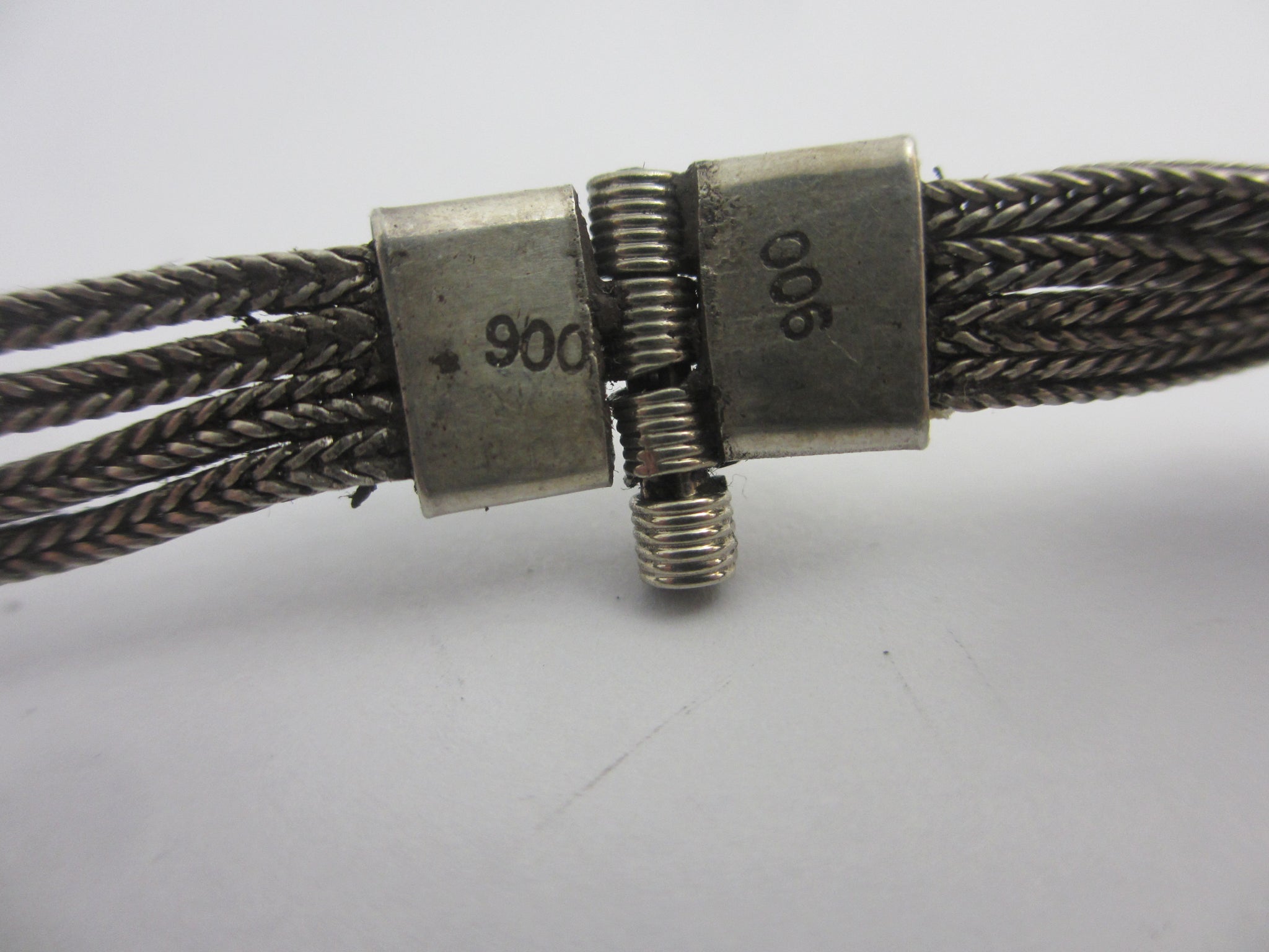 Niello Silver Bracelet Vintage Art Deco c1920
