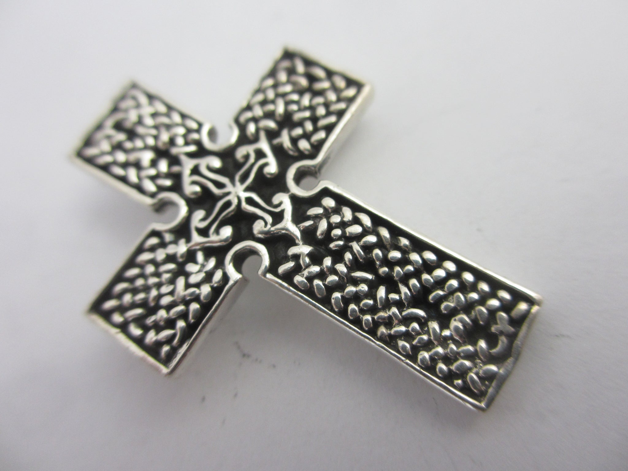 Celtic Cross Sterling Silver Pendant Vintage c1980