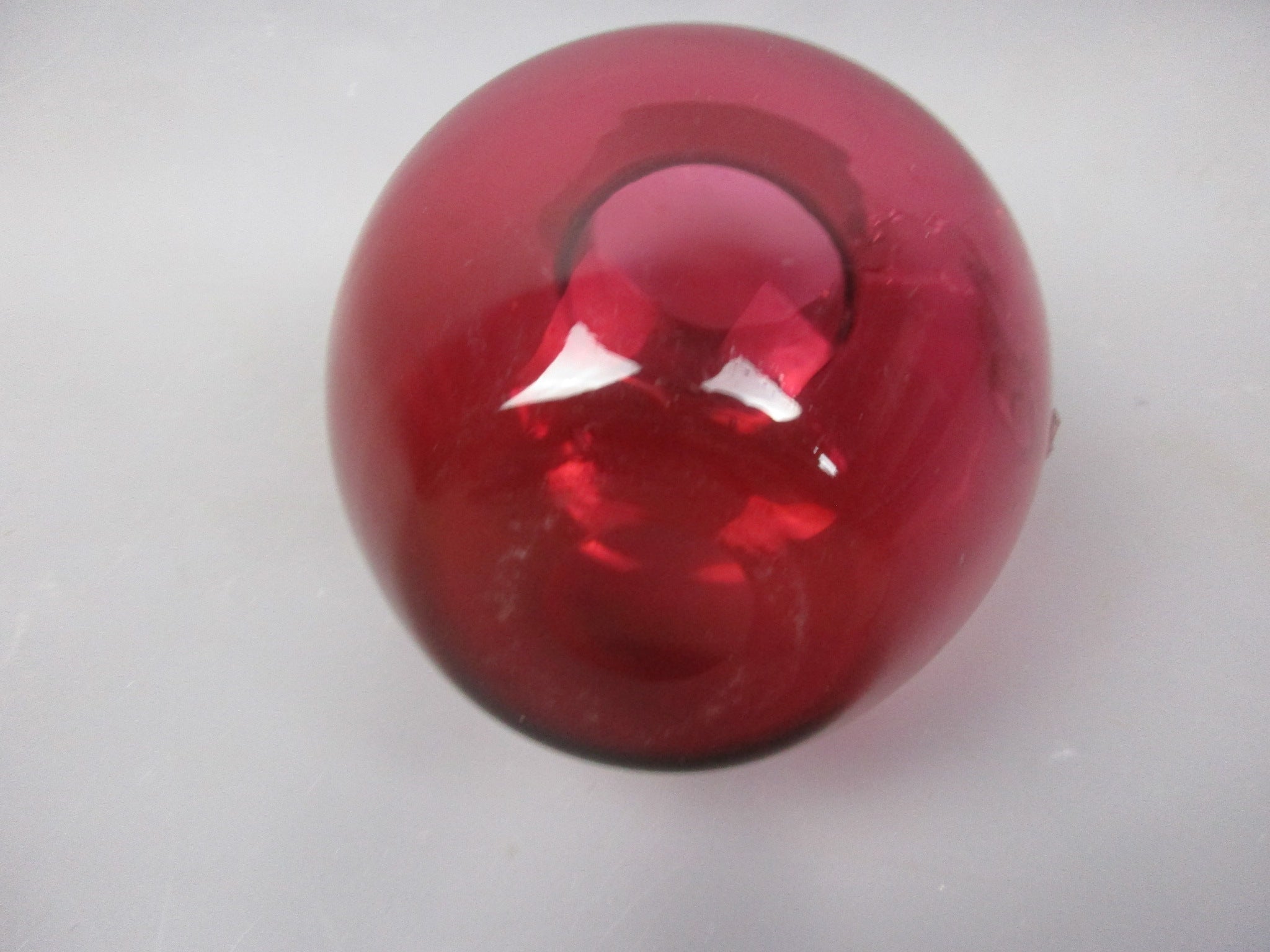 Cranberry Glass Jug Antique Victorian c1880