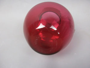 Cranberry Glass Jug Antique Victorian c1880