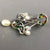 Freshwater Pearl Flower Sterling Silver Ruby Brooch Pin Vintage English