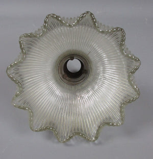 Glass Holophane Lamp Shade Antique c1920