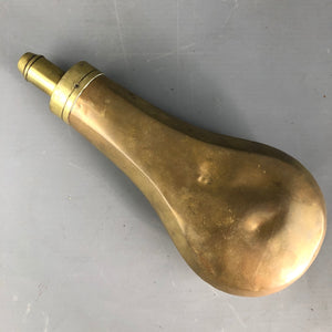 Sykes Copper And Brass Gun Powder Flask Antique Victorian c1890