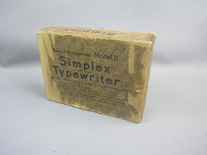 Boxed Simplex Model B Tin Toy Typewriter Edwardian c1910
