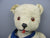 Straw Filled Plush Teddy Bear In The Manner Of Steiff Vintage c1950