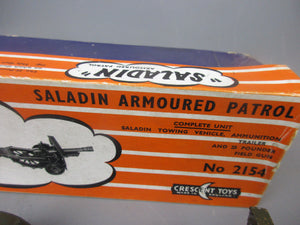 Boxed Crescent Toy Saladin Armoured Patrol Toy In Original Box Vintage c1960