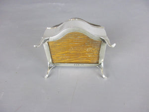 Sterling Silver Pin Cushion Box Antique Birmingham 1918