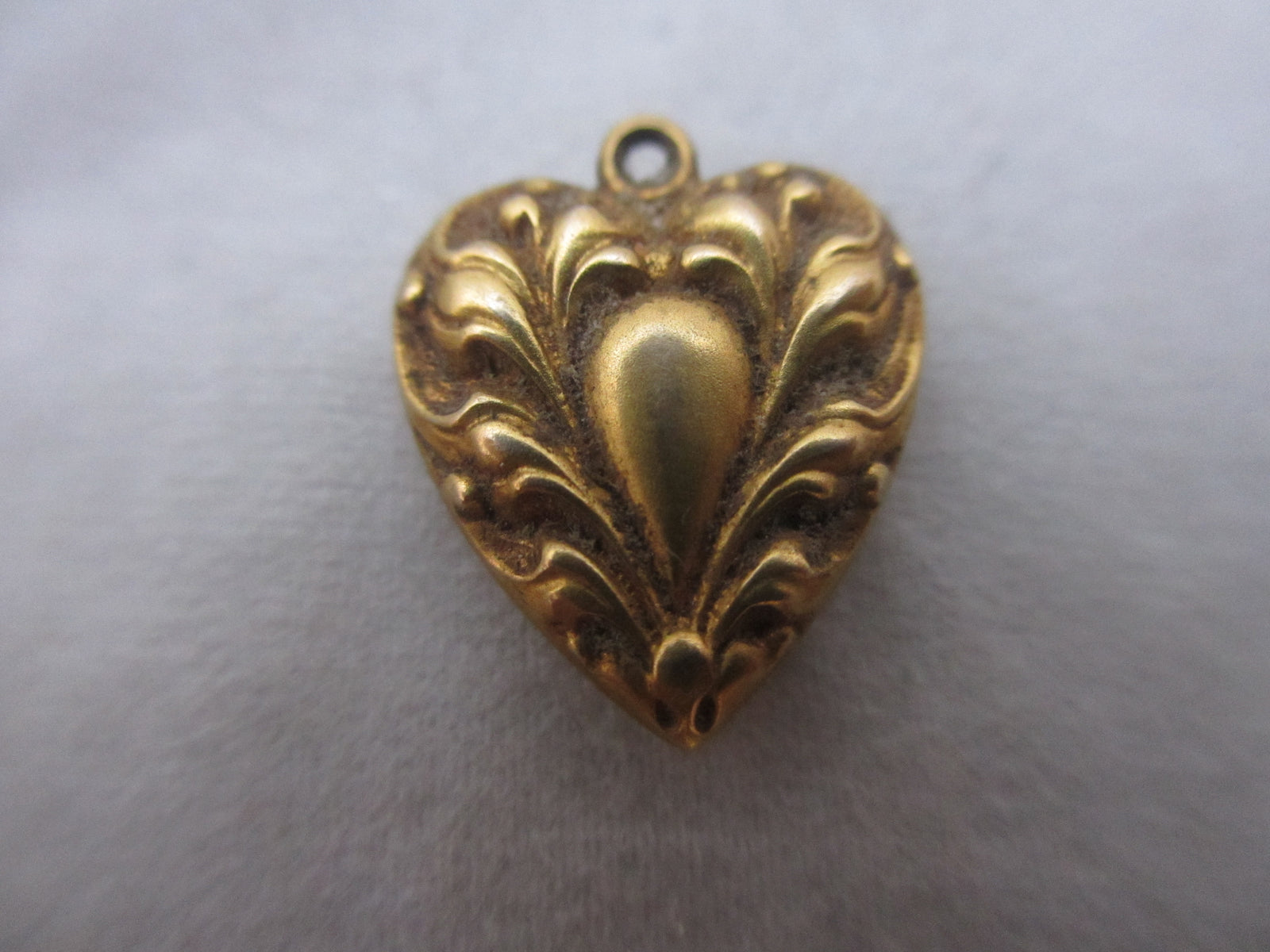 Gold heart For Valentine's Day.