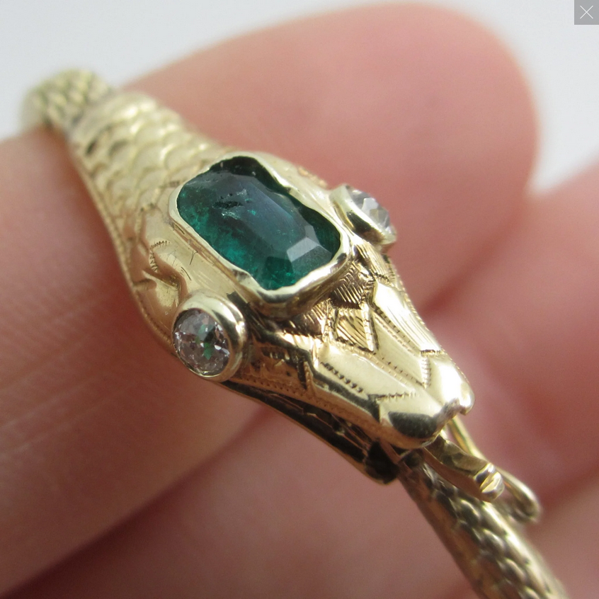 What did the snake mean to Victorians when it came to love