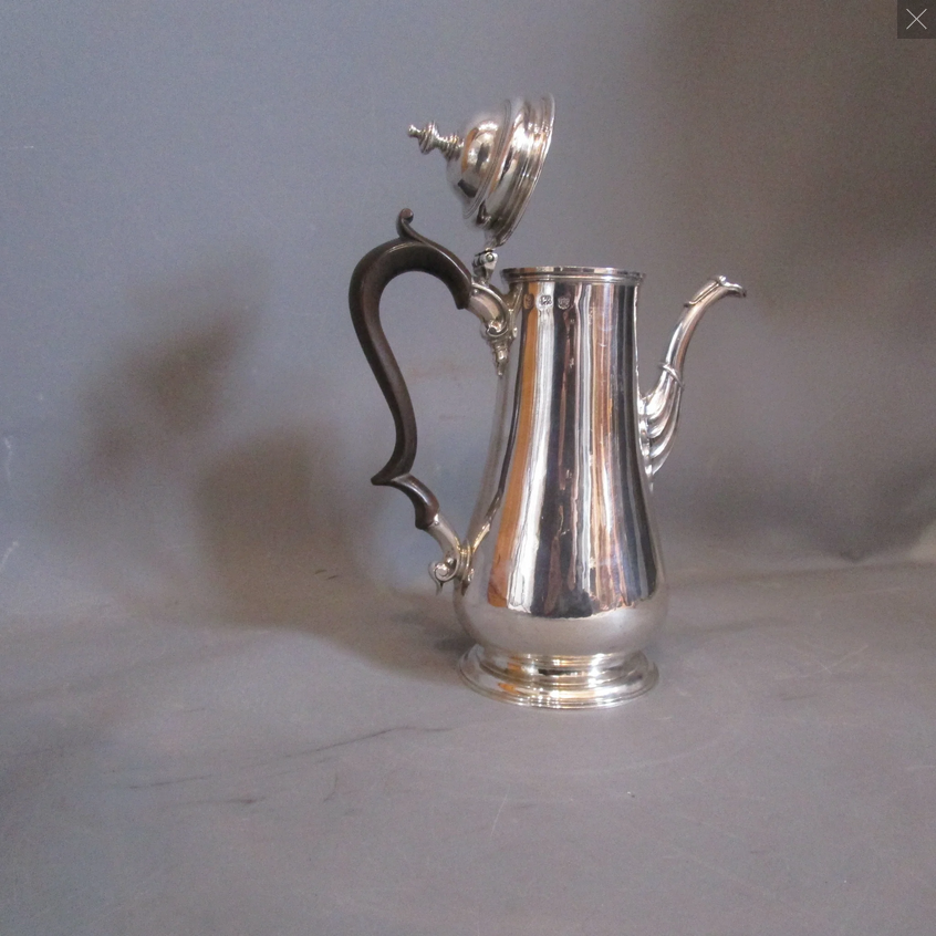 Hollow ware in antique sterling silver