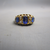 18k Gold Sapphire And Diamond Ring Size Uk Q Antique Victorian Sheffield Circa 1883