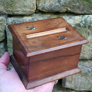 Superb Carved Olivewood Table Cigarette Dispenser Box Italy Ricrodo Sorrento Naples Circa 1910