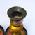 Good pair Of Hand Painted And Carved Fruit Decorated Wooden Candlesticks Eastern European Vintage Circa 1950's