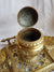 Superb Pan Faun God Themed Brass Dip Pen Inkwell Antique Victorian Pagan Gothic circa 1880's