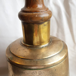 Rare Town Criers Huge Bronze Hand Bell Antique Victorian circa 1900