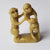 Chinese One Piece Hand Carved Soapstone Figure Of A Group of Monkeys Vintage Circa 1930's