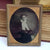 Ambrotype Photograph In Gilded Tin Matted Leather Frame Of A Lady Antique Victorian circa 1870s