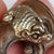 Rare Japanese Artisan Copper Silver Mounted Bat Pendant Or Menuki Antique Meiji circa 1870s