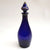 Bristol Cobalt Glass Gold Painted Bottle Decanter Antique Georgian circa 1780