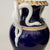 19th Century Meissen Porcelain Gilt Cobalt Blue Coiled Snake Handled Urn Vase Antique Circa 1880