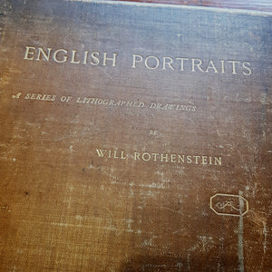 English Portraits A Series of Lithographed Drawings By Will Rothenstein Antique Circa 1898