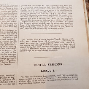 The Statistics Of Crime From 1801 to 1850 County Of Wiltshire Fisherton Gaol Antique Victorian Circa 1855