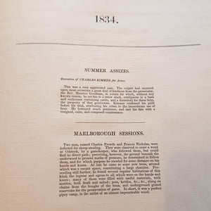 The Statistics Of Crime From 1801 to 1850 County Of Wiltshire Fisherton Gaol Antique Victorian Circa 1855