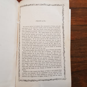 Rustic Adornments For Homes of Taste and Recreations For Town Folk In The Study And Imitation of Nature Antique Victorian Circa 1857