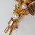 9k Gold Pearl Set Double Fern Leaf Brooch Alabaster & Wilson Vintage Birmingham circa 1995