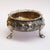 Large Sterling Silver Three Footed Floral Repousse Table Salt Antique Victorian London circa 1856