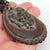 Rare Vulcanite Bacchanalian Mourning Pendant With Woven Hair Necklace Antique Victorian Circa 1870