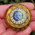 Italian Ormolu Bronze Trinket Pill Box With Floral Enamel Micro Mosaic Cartouche Antique Circa 1910