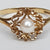 9k Gold Ornate Floral Cannettile Setting Natural Pearl Solitaire Ring Size UK O Vintage Sheffield Circa 1998