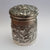 Superb Sterling Silver Cherub And Floral Repousse Drum Shaped Box Antique Edwardian circa 1904