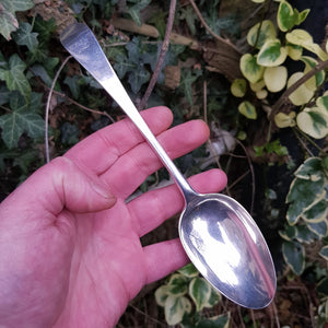 Scottish Provincial Sterling Silver Old English Pattern Table Spoon Antique Georgian Aberdeen Circa 1810