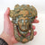 Cast Brass Large Door Knocker As Head Of Wine God Bacchus Antique Edwardian Circa 1910