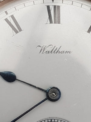 Gold Filled Waltham Mass Open Face Mechanical Pocket Watch Working Order Antique circa 1921