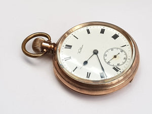 Gold Filled Waltham Mass Open Face Mechanical Pocket Watch Working Order Antique circa 1921