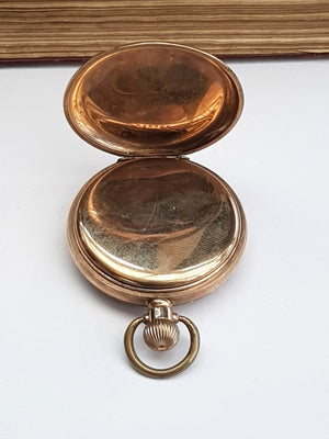 Gold Filled Waltham Mass Open Face Mechanical Pocket Watch Working Order Antique circa 1921