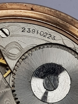 Gold Filled Waltham Mass Open Face Mechanical Pocket Watch Working Order Antique circa 1921